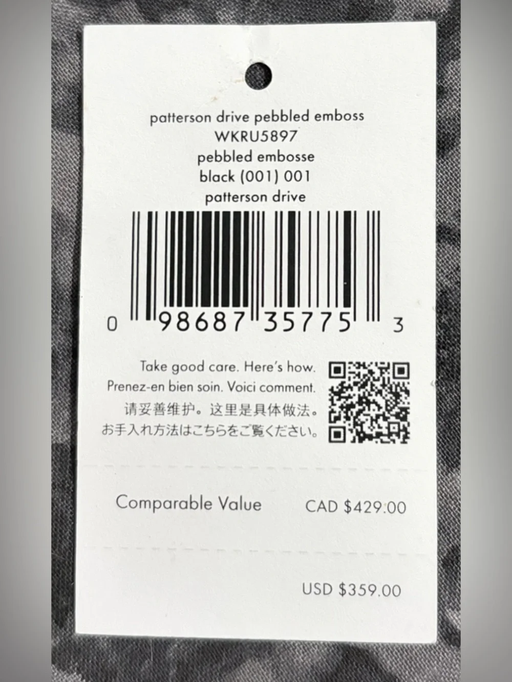 Kate Spade Patterson Drive Pebbled Emboss Leather